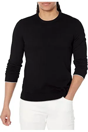 Armani Exchange Męski okrągły dekolt, logo Sur Ton Logo Sweter Sweater, , XS