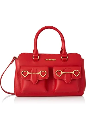 Moschino Damska torba na ramię Borsa Pu Rosso, niebieski denim, 17x32x14
