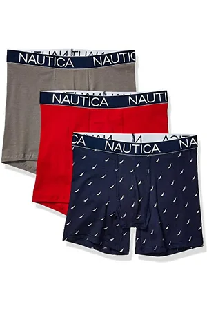Nautica Bokserki męskie, 3-pak bawełnianych bokserek, XL