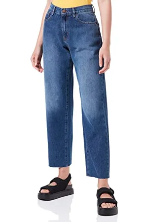 Moschino Damskie dżinsy Boyfriend Blue Denim, 33, , 62