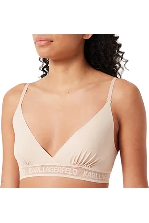 Karl Lagerfeld Kobiety Ultralekki Biustonosz Trójkątny Z Logo Karl, , XL