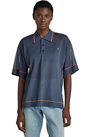 G-Star RAW Damski sweter oversize Polo Ss Knit, , L