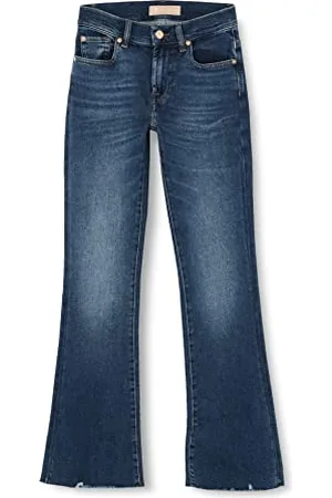 7 for all Mankind Damskie spodnie Bootcut Tailorless Luxe Vintage with Worn Out Hem Pants, , 24W / 24L