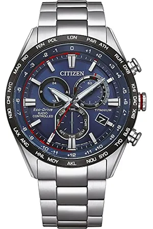 Citizen Męski zegarek chronograf Eco-Drive z tytanową bransoletką, , One Size, bransoletka