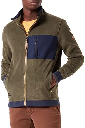 Camel Active Męska Kurtka Z Dzianiny 409400/8W34, Olive Brown, 6Xl