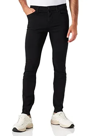 7 for all Mankind Męskie jeansy Paxtyn Tapered Luxe Performance Plus Jeans, czarne, regularne