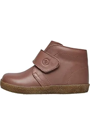 Falcotto Buty skórzane Conte VL z podwójnym zapięciem klejącym, Różowy kolor, 20 EU