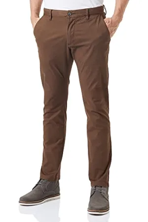 QS by s.Oliver Męskie spodnie chino, slim fit, brązowe, 29/32