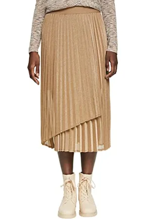 ESPRIT Collection Damska spódnica 092EO1D306, 295/CREAM BEIGE, XL