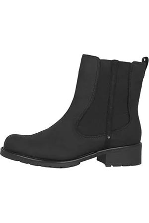Clarks Damskie kozaki Orinoco Club z krótką cholewką, zimna podszewka, Classics kozaki i botki, czarny - - 38 EU