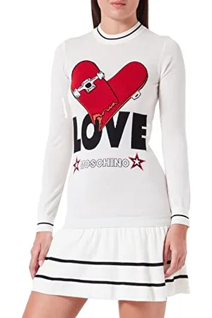 Moschino Damska sukienka z długim rękawem, , 38
