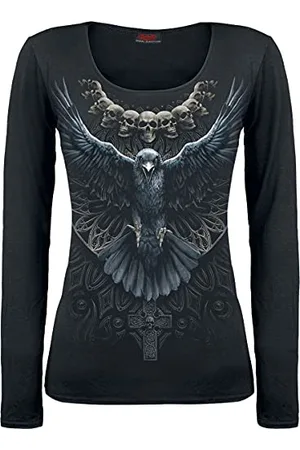 Spiral RAVEN SKULL - Obszerny top - - XXL
