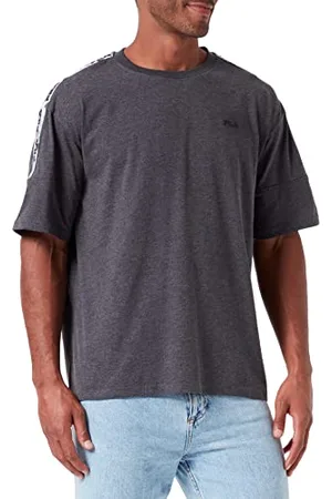 Fila Męski T-shirt BRITTNAU Tee T-Shirt, Dark Grey Melange, S
