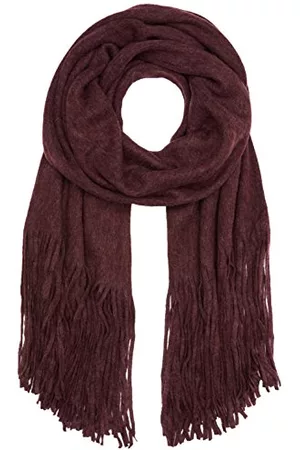 Pieces Kobieta Długie - Damski szal Pcdrace Long Scarf Noos, czerwony (port royale), jeden rozmiar