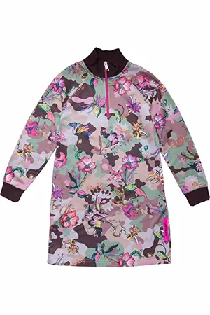 Replay Dziewczęca sukienka SG3626, 020 Mimetic/Flowers Hazelnut, 14A