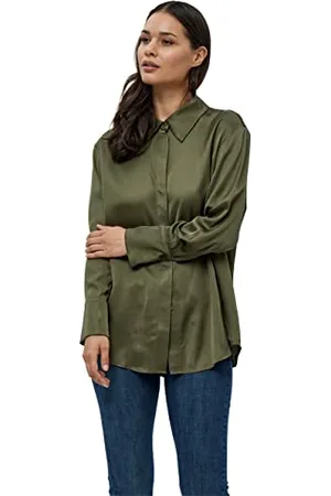 Minus Damska koszula oversize Kamia 2, Ivy Green, 18, Bluszcz zielony, 44