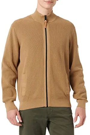 Camel Active Męska Kurtka z Dzianiny 409528/8K11, Drewno, L