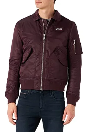Schott NYC 210100RS Oryginalna kurtka CWU ECO Schott, Ciemny Burgundy, L dorośli