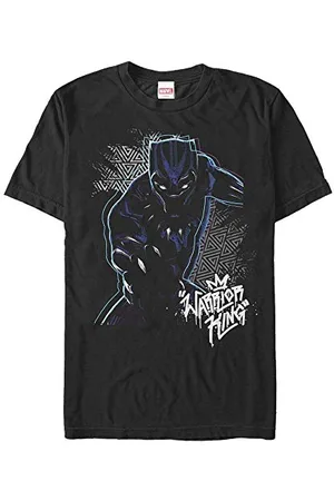 Marvel Unisex Black Panther-Warrior Prince Organic Short Sleeve T-Shirt, M, , M
