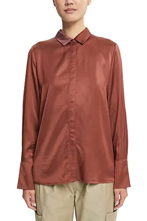 ESPRIT Collection Damska bluzka 992EO1F311, 220/RUST brązowa, L