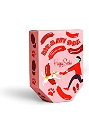 Happy Socks 2-pak skarpetki Me and My Dog, zestaw upominkowy, wielokolorowy, średni/duży (2 sztuki)