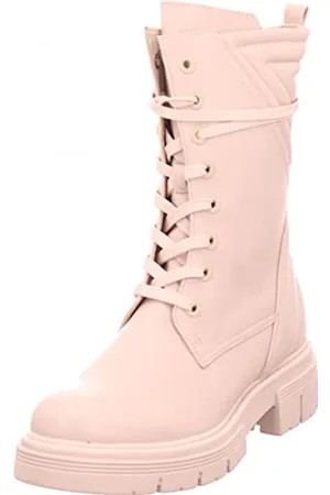 Marco Tozzi Damskie 2-25287-29 modne buty sznurowane, kremowe, 38 EU