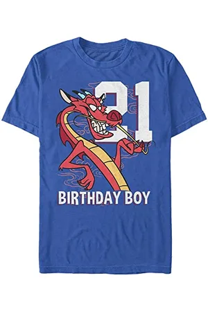 Disney Unisex Mulan Mushu Twentyone Organic Short Sleeve T-shirt, , M