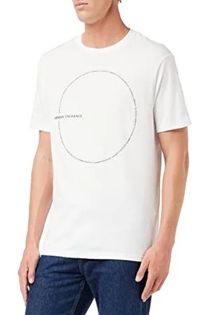 Armani Exchange Męskie logo z przodu, krótki rękaw, , ekstra mały