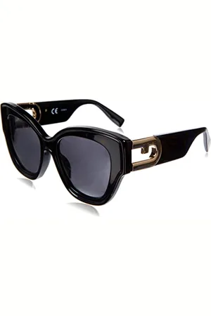 Furla Unisex SFU596 okulary przeciwsłoneczne, czarne, rozmiar 52, , 52