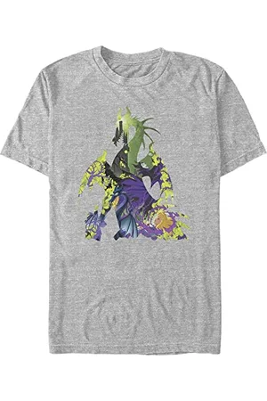 Disney Unisex Sleeping Beauty Dragon Form Organic Short Sleeve T-shirt, , S