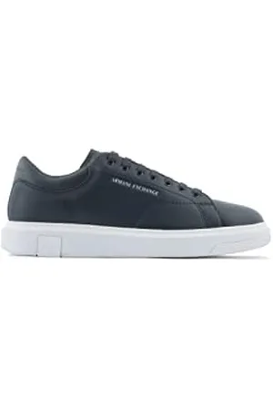Armani Exchange Męska Wenecja z wytłoczonym logo na podeszwie platformy, tenisówki typu sneaker, , 11,5 UK