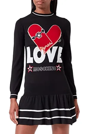 Moschino Damska sukienka z długim rękawem, , 40