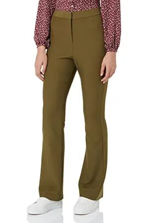 JACK & JONES Damskie spodnie JXKATIE Slim Flared HW Pant NOOS, Dark Olive, 29/34, , 29W / 34L