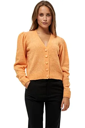 Minus Damski sweter Ayo Knit Cardigan, Apricot Tan Melange, L