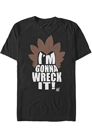 Disney Unisex Wreck-it Ralph 2 Wreck Hair Organic Short Sleeve T-shirt, , XXL