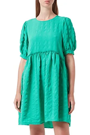 Pieces® Damska sukienka PCVUDMILLA SS O-Neck PB Dress, Simply Green, XS