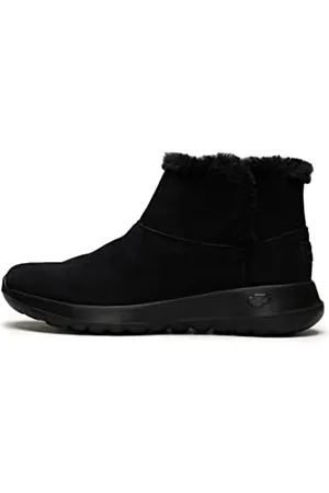 Skechers Damskie botki zimowe, radość w ruchu, Walk Joy Bundle Up Boot., Czarny, 8