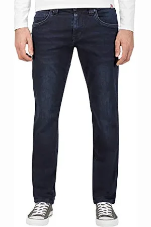 Timezone Dżinsy męskie Slim Eduardotz, Niebieski (czarny niebieski prać 3299), 29W / 32L