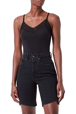 7 for all Mankind Damskie szorty Andy Collide z zakrzywionym obszyciem denim, , 30