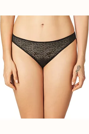 DKNY Damskie nowoczesne koronkowe majtki ze stringami, , M