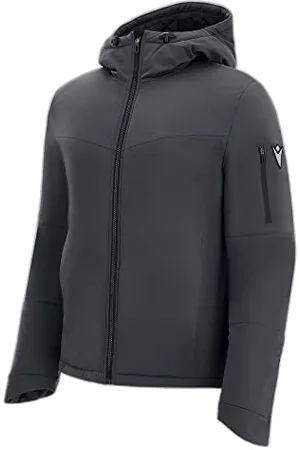 macron Męska kurtka Athleisure Fcc Eureka Waterprf Wyściełana bluza z kapturem Gry/Blk, szaro-czarna, XXL, , XXL