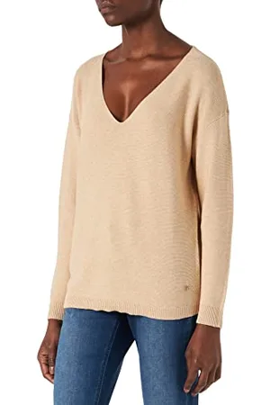 Cream Kremowy damski sweter Crsillar kamizelka, , XXL