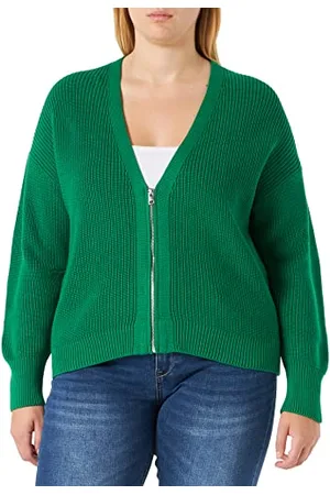JACK & JONES Damska kurtka Jjxx Jxeliza Ls Twist Cardigan Knit Noos z dzianiny, Jolly Green, L