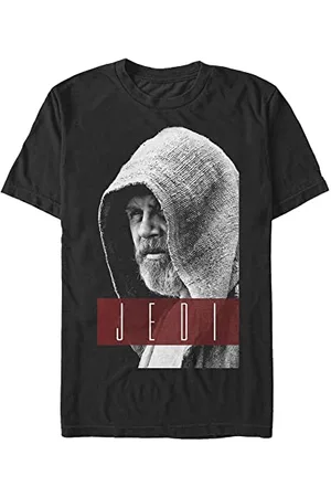 STAR WARS Unisex Luke Jedi Organic Short Sleeve T-Shirt, Black, XXL, , XXL