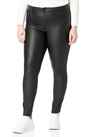 ONLY NOS Damskie spodnie Carpunk Reg Sk Coated Pants Skinny, , 44W / 32L