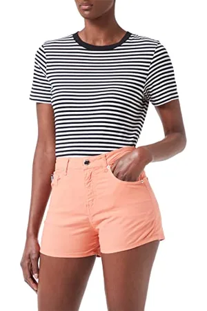Moschino Damskie Fancy Cotton-Line Blend with Matching Logo Back Tag Casual Shorts, , 44