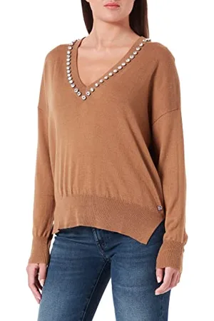 Replay Damski sweter DK1460, 989 brązowy, XL (DE)
