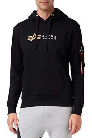 Alpha Industries Label Hoody Bluza z kapturem dla mężczyzn