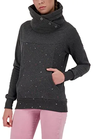 alife kickin Alife and Kickin damska bluza fioletowa B bluza damska sweter ze stójką sweter XS-XXL, Moonless Melange, L