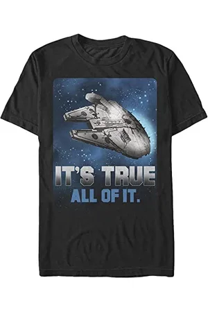 STAR WARS Uniseks Space Truth Organic Short Sleeve T-Shirt Black, M, , M